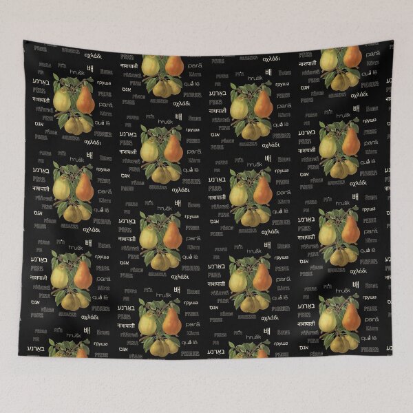 Item preview, Beautiful pear art and words on different language designed and sold by aliztisoczki.