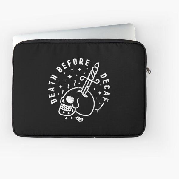 Muerte antes del descafeinado Funda para portátil