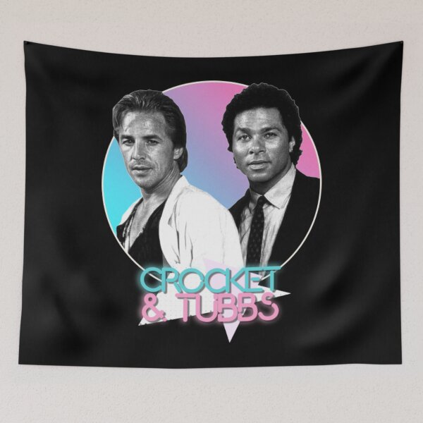 Item preview, Crockett and Tubbs Retro Miami Vice 80s Tribute designed and sold by SilviaLeitner.