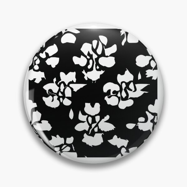Item preview, Black and White Flower Pattern - Inversion designed and sold by CGArtsy.