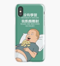 Bobby Hill - Without study make me become hungry iPhone Case