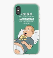 Vinilo o funda para iPhone Bobby Hill: sin estudio, me vuelvo hambriento
