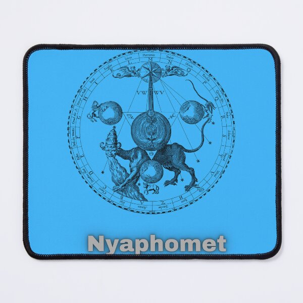 Item preview, Nyaphomet demon head - horror design designed and sold by ayesha70.