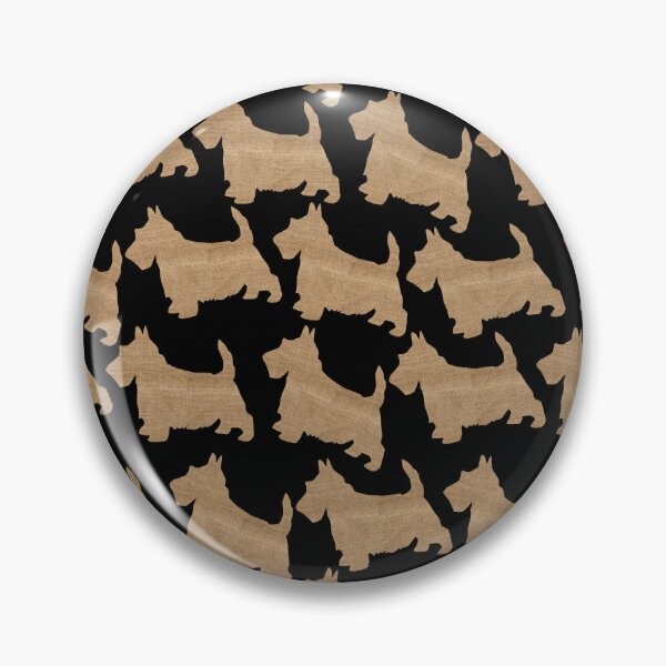 Item preview, Burlap Scottish Terrier Silhouette Pattern For Scottie Dog Lovers designed and sold by LashCreations.