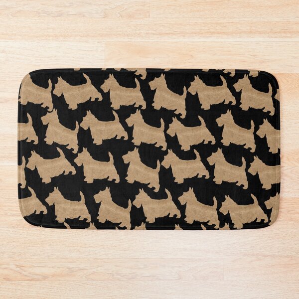 Item preview, Burlap Scottish Terrier Silhouette Pattern For Scottie Dog Lovers designed and sold by LashCreations.