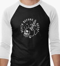 Tod vor Entkoffeinierung Baseballshirt für Männer