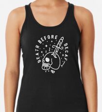 Tod vor Entkoffeinierung Racerback Tank Top