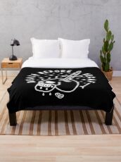 Death Before Decaf Throw Blanket