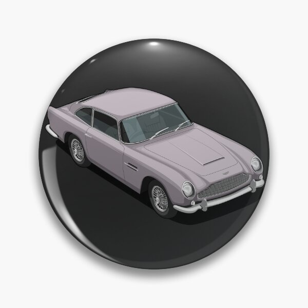 Item preview, Illustration silver Aston Martin db5 coupe pop art artwork designed and sold by SketchNinja.