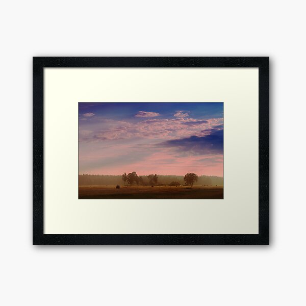 Break in the Village Framed Art Print