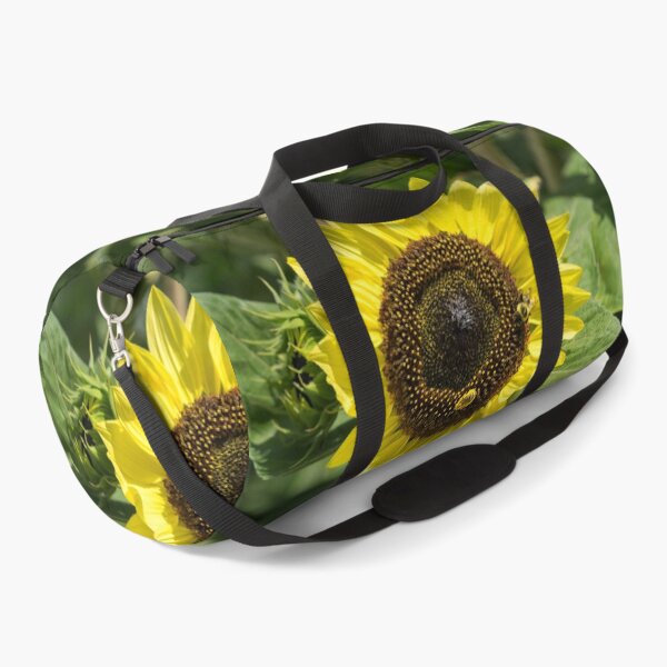 Item preview, Pollinator Jewels - a Beautiful Sunflower with Two Jewellike Bees designed and sold by Georgia Mizuleva.