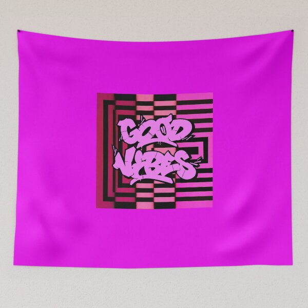 Item preview, GOOD VIBES PINK SQUARES ESONE ABSTRACT  designed and sold by GraffitiBomberZ.