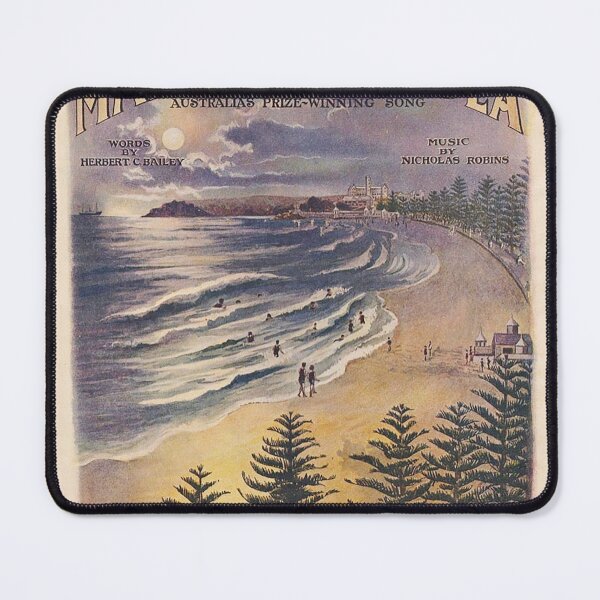 Item preview, Manly By the Sea Vintage Poster designed and sold by LOSTMANLY.