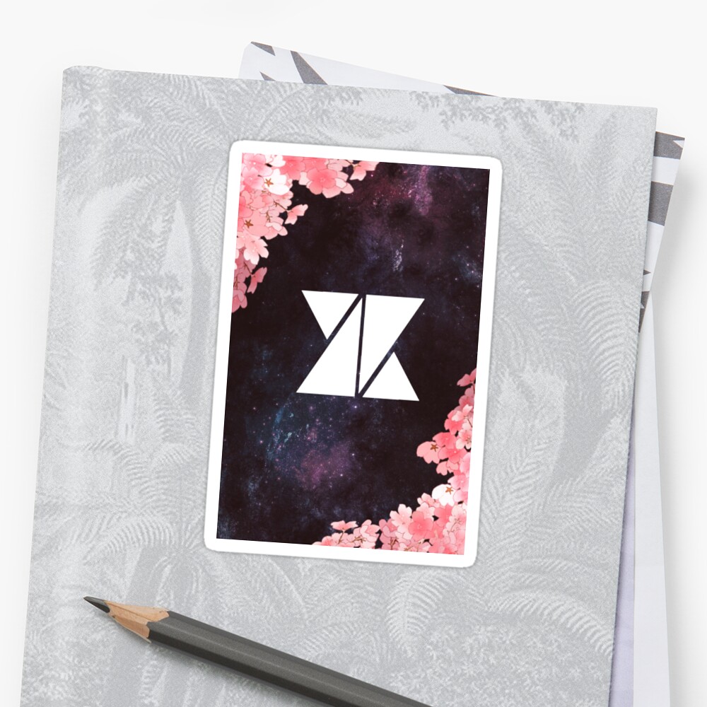 KNK FloralSpace Stickers By Ashtana Redbubble