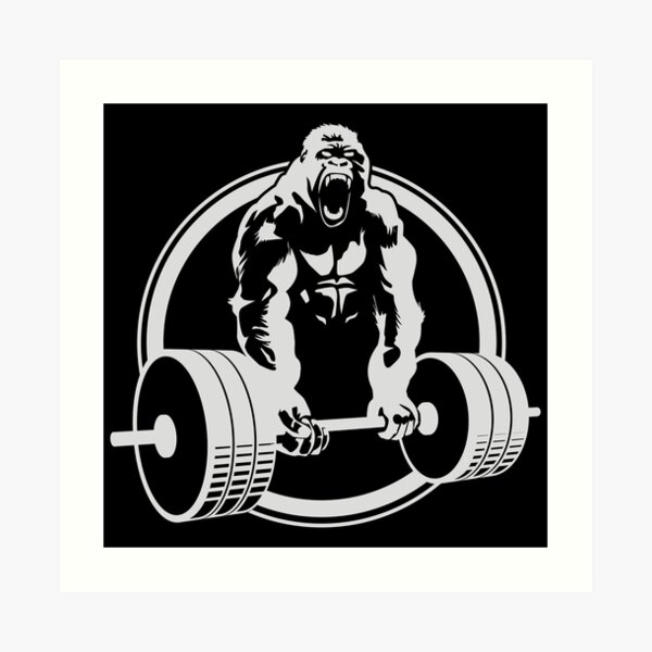 Gorilla Gym Wall Art Redbubble