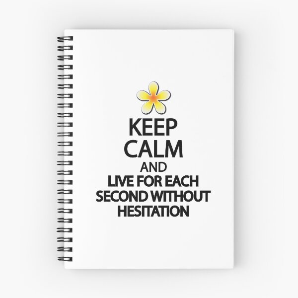 Item preview, Keep calm and live for each second without hesitation designed and sold by Colorfulandfun.