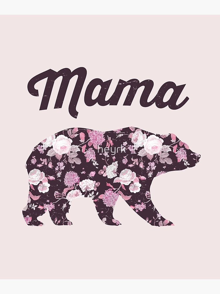 Mama Bear Head – PinkyPrintsCo