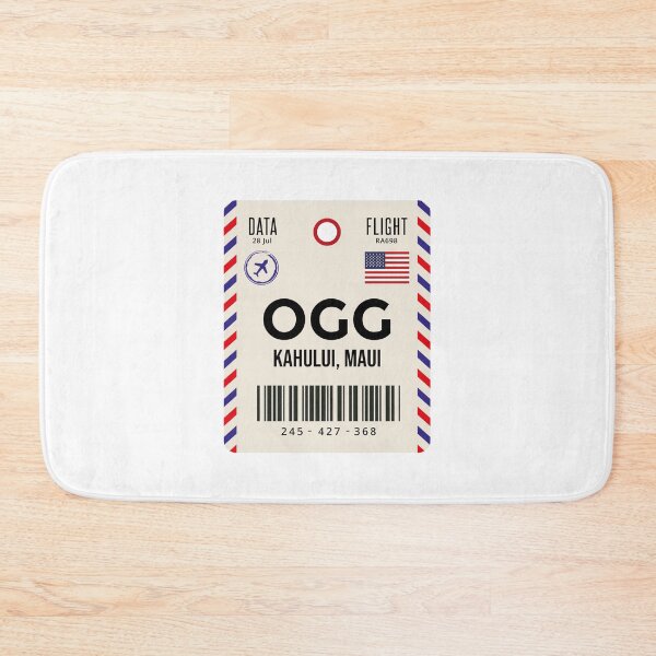 Item preview, Kahului, Maui Airport Code Travel Tag, OGG, Kahului, Maui Luggage Tag - Gift For Traveler designed and sold by InspireShop.