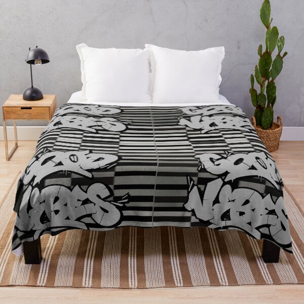 Item preview, GOOD VIBES GREY SQUARES ESONE ABSTRACT designed and sold by GraffitiBomberZ.