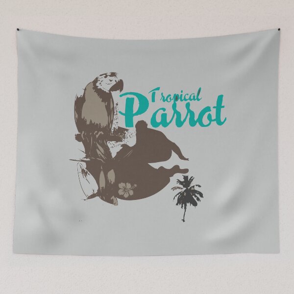 Item preview, Tropical parrot designed and sold by PODapparel.