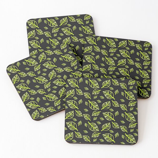 Item preview, Copy of green leaf on black designed and sold by Design-Arte.