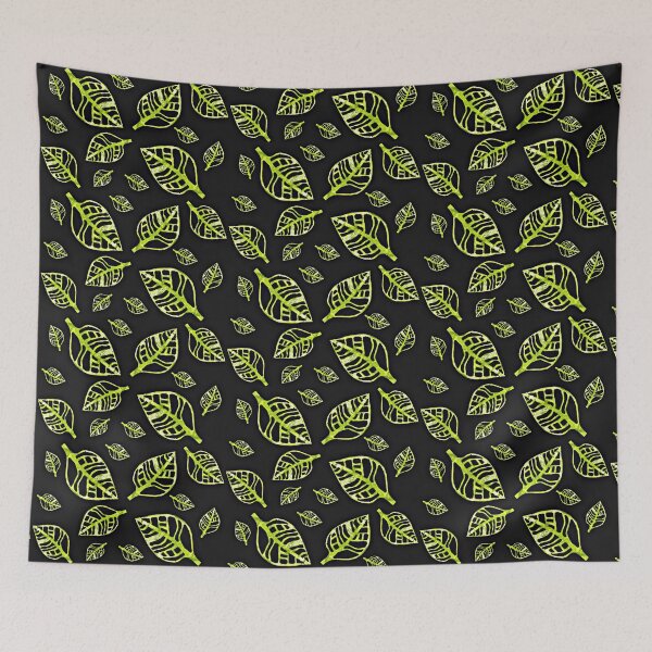 Item preview, Copy of green leaf on black designed and sold by Design-Arte.