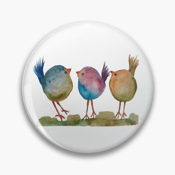 Item preview, Acuarela de pájaros lindos designed and sold by Heart~Full Art by Julie J.
