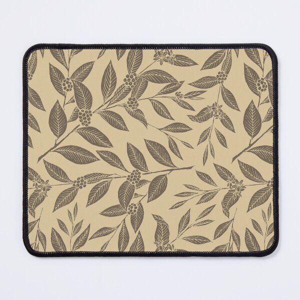 Item preview, Coffee Tree Leaves Brown Pattern on Beige designed and sold by sifis.
