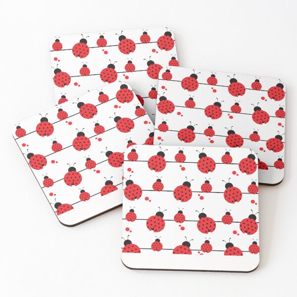 Item preview, Beautiful little red and black lady bug pattern designed and sold by Sam Artist.