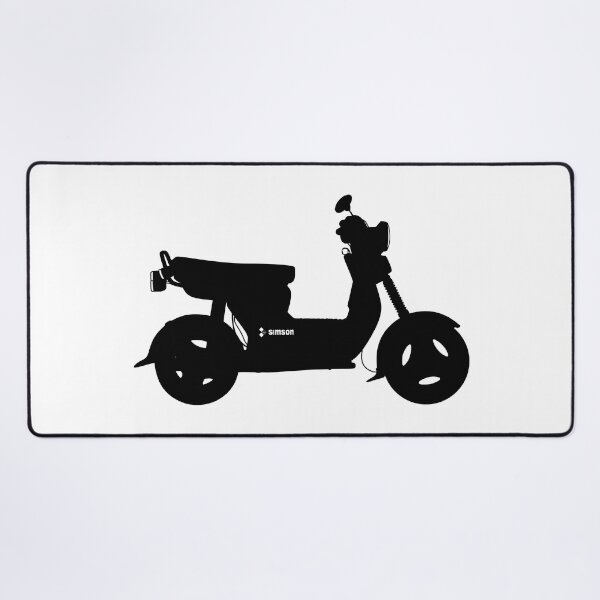 Item preview, Simson SR50 scooter black silhouette best t-shirt design designed and sold by EdimDesign.