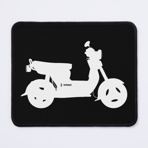 Item preview, Simson SR50 scooter white silhouette best t-shirt design designed and sold by EdimDesign.