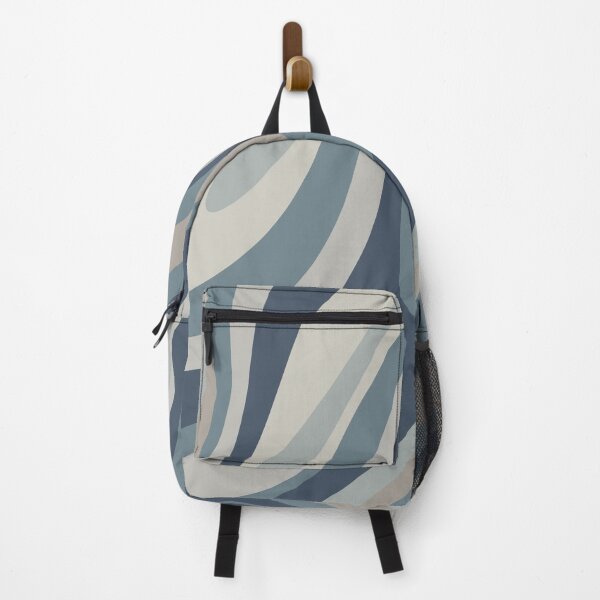 Item preview, Wavy Loops Abstract Pattern in Neutral Blue Grey Tones designed and sold by kierkegaard.