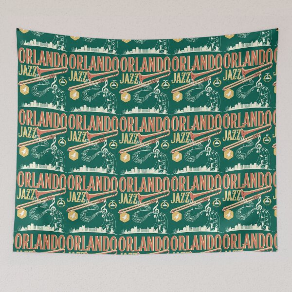 Item preview, Orlando Jazz, Music Festival  Trumpet City symbols, Jazz Band Music Concert merch   designed and sold by greenstreetShop.