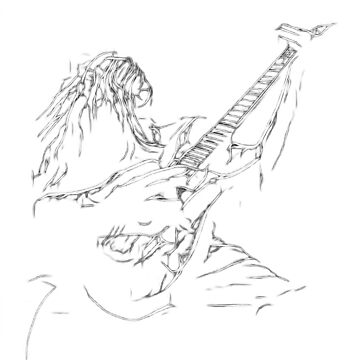 Artwork thumbnail, Rock star guitarist | Rock music | T-shirt by bibiyusDESIGN