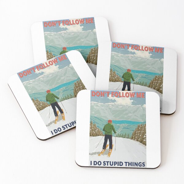 Item preview, Skiing Don't Follow Me I Do Stupid Things designed and sold by Scrabst36.