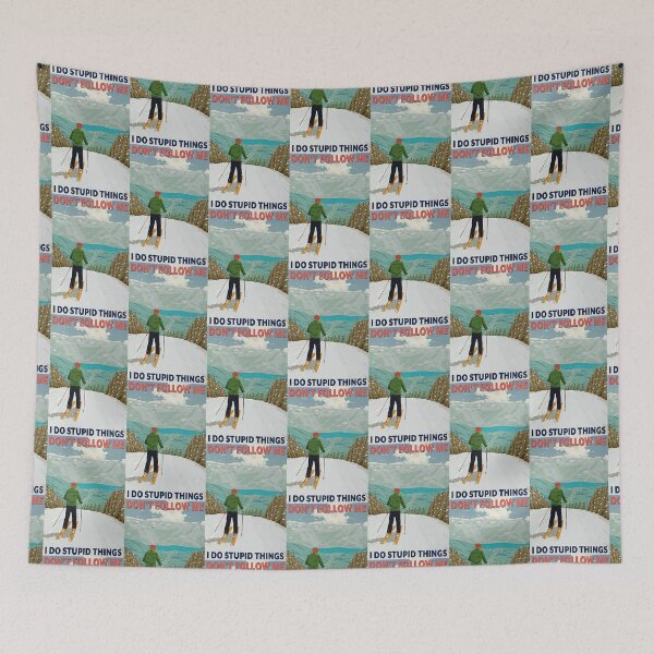 Item preview, Skiing Don't Follow Me I Do Stupid Things designed and sold by Scrabst36.