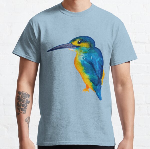 Colourful Kingfisher Painting Classic T-Shirt