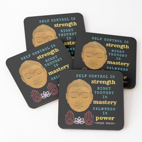 Item preview, Self Control is Strength, Right Thought is Mastery, Calmness is Power designed and sold by ZibaCentralShop.