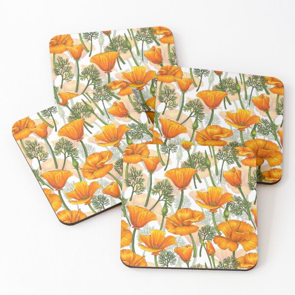 Item preview, California poppies designed and sold by Katerina Mitkova Kirilova.