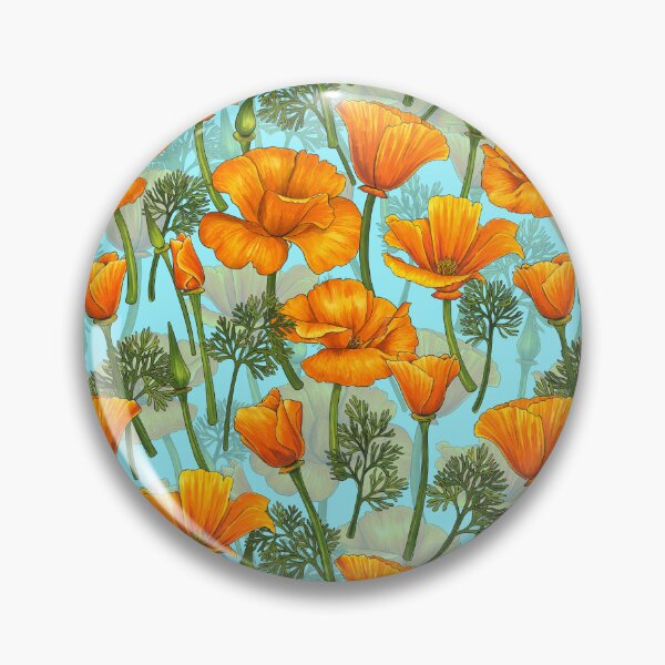 Item preview, California poppies 2 designed and sold by Katerina Mitkova Kirilova.