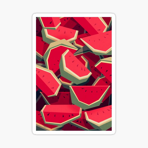 Too many watermelons Sticker