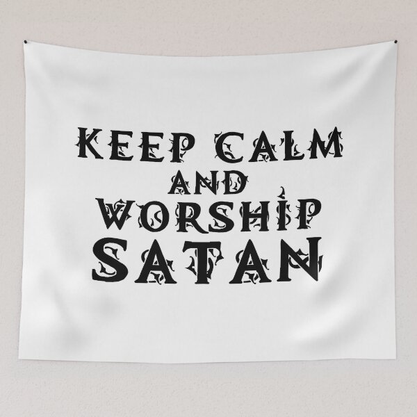 Item preview, Keep Calm and Worship to Satan designed and sold by WPahat.