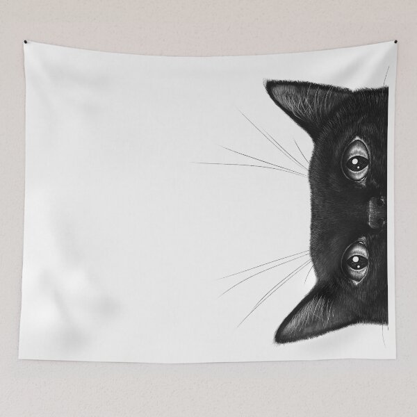 Item preview, Black cat 02 designed and sold by Valeriya Korenkova Kodamorkovkart.