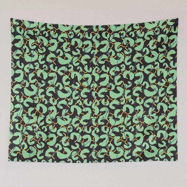 Item preview, green seedo pattern designed and sold by ZibaCentralShop.