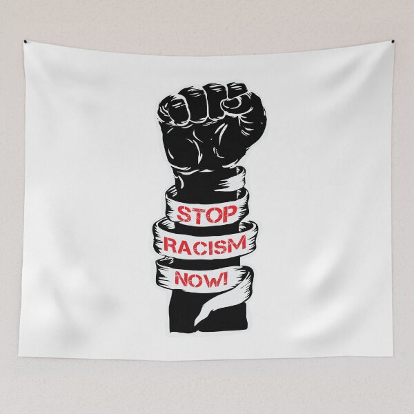 Item preview, Stop Racism Now ( Gun Violence Domestic Terrorism  ) designed and sold by WULFLAND ARTS.