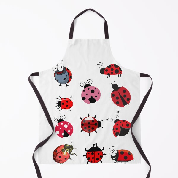Item preview, Beautiful lady bugs - pink red purple blue and black - lady bug pattern designed and sold by Sam Artist.