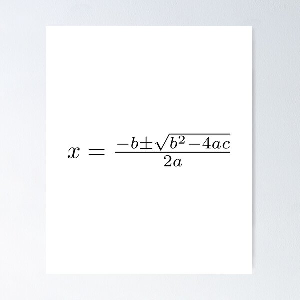 Item preview, quadratic formula designed and sold by laura-arcand.