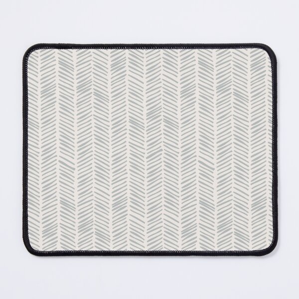 Item preview, Handdrawn Herringbone - Samovar Silver on Alabaster White designed and sold by NolkDesign.
