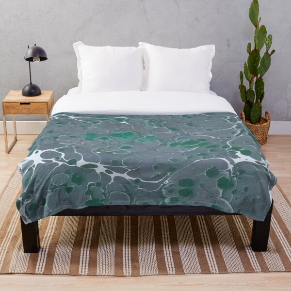 Item preview, classic marbling pattern with the color of gray and green designed and sold by marblingqueen.