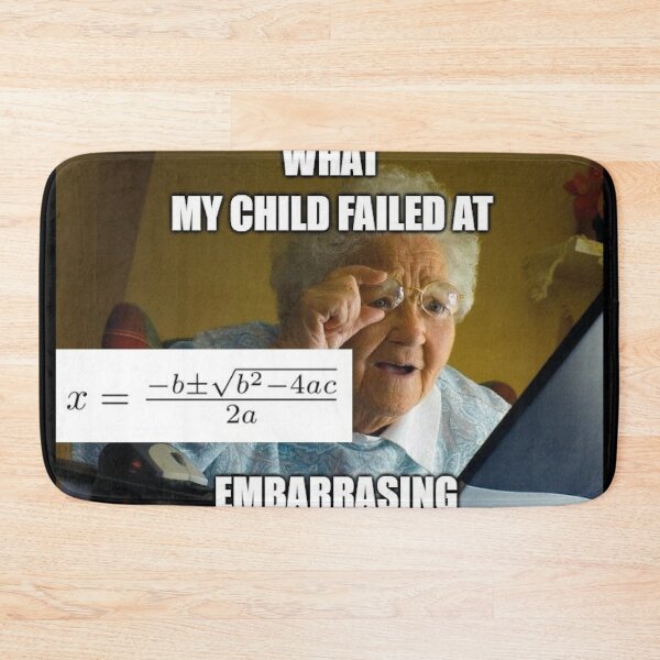 Item preview, quadratic formula designed and sold by laura-arcand.
